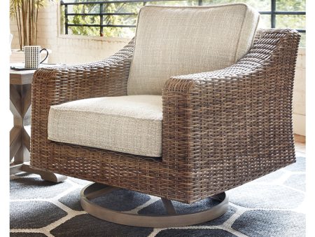 Beachcroft Beige Swivel Lounge Chair Cheap