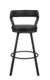 Appert Black Dark Gray Swivel Pub Height Chair, Set of 2 For Cheap