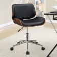 Addington Black Chrome Adjustable Height Office Chair Online now