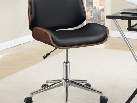 Addington Black Chrome Adjustable Height Office Chair Online now