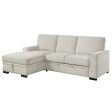 Morelia Beige LAF Storage Sleeper Sofa Chaise For Cheap