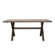 Alston Knotty Nutmeg X-Shaped Dining Table Online now