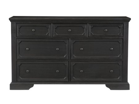 Bolingbrook Wire-Brushed Charcoal Dresser For Discount