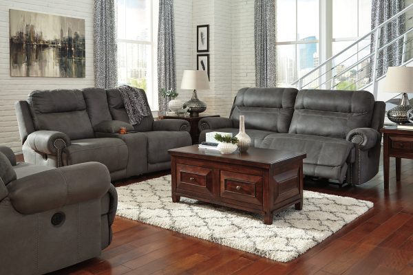 Austere Gray Oversized Recliner For Sale