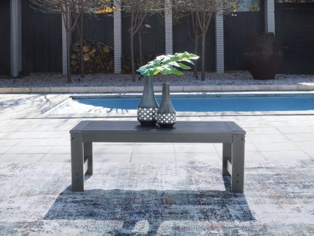 Amora Charcoal Gray Outdoor Coffee Table Discount