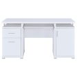 Tracy White 2-Drawer Computer Desk Discount