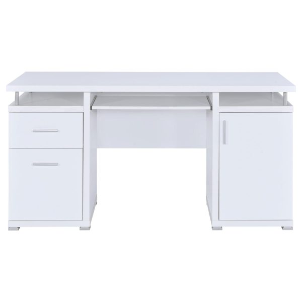 Tracy White 2-Drawer Computer Desk Discount