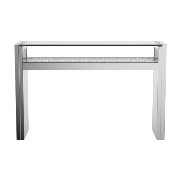 1-Shelf Silver Console Table Supply