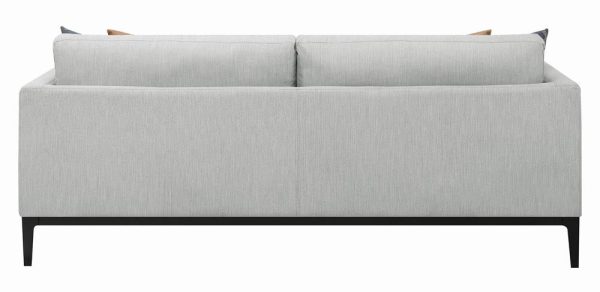 Apperson Cushioned Back Sofa Light Gray Discount