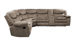 Bastrop Brown Microfiber Reclining Sectional Cheap