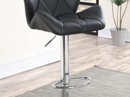 Berrington Chrome Black Adjustable Bar Stools, Set of 2 Online Sale