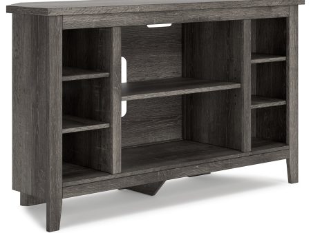 Arlenbry Gray Corner TV Stand For Sale