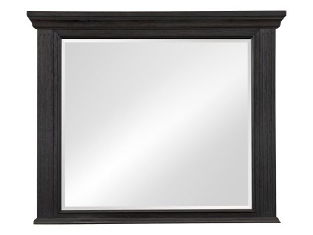 Bolingbrook Wire-Brushed Charcoal Mirror (Mirror Only) Sale