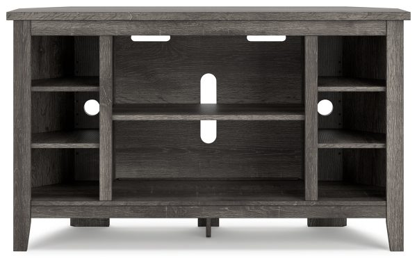 Arlenbry Gray Corner TV Stand For Sale