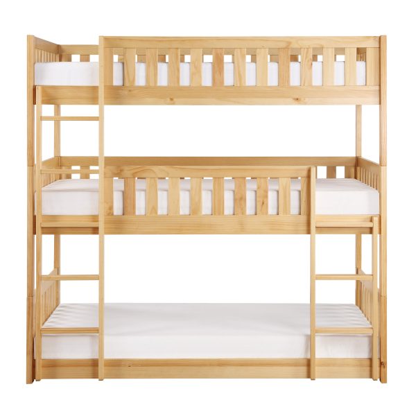 Bartly Pine Triple Bunk Bed Discount