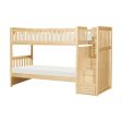 Bartly Pine Twin Twin Step Bunk Bed Fashion