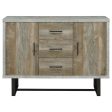 Abelardo Weathered Oak Cement 3-Drawer Accent Cabinet Discount