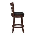 Edmond Dark Cherry Swivel Counter Height Chair For Discount