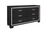 Bellante Melamine Black Dresser Online