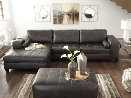 Nokomis Charcoal 2-Piece LAF Chaise Sectional Online now