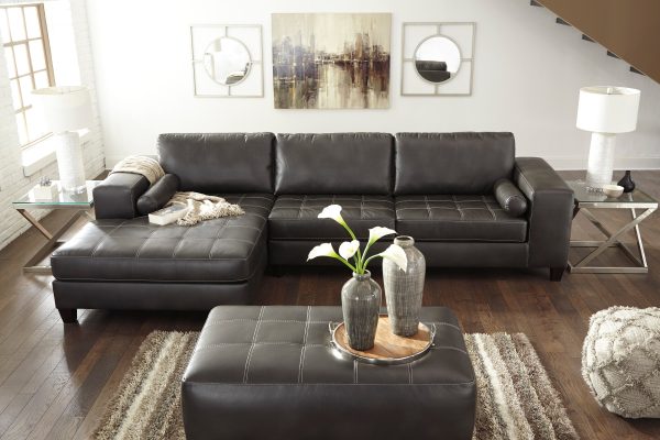 Nokomis Charcoal 2-Piece LAF Chaise Sectional Online now