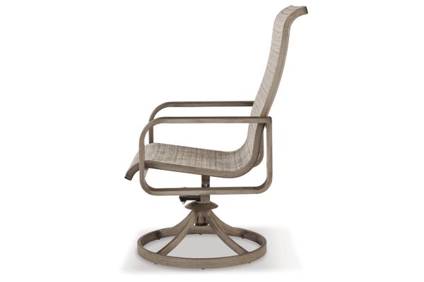 Beach Front Beige Sling Swivel Chair Sale