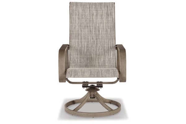 Beach Front Beige Sling Swivel Chair Sale