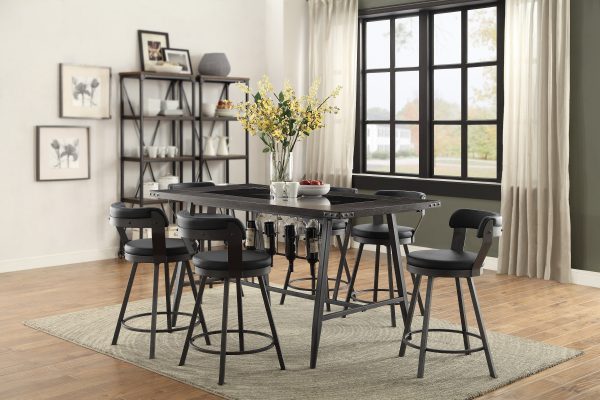 Appert Brown Dark Gray Counter Height Table Sale