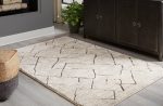 Ashbertly Gray Cream Medium Rug Hot on Sale