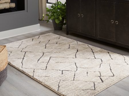 Ashbertly Gray Cream Medium Rug Hot on Sale