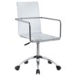 Amaturo Clear Chrome Office Chair with Casters For Discount