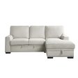 Morelia Beige RAF Storage Sleeper Sofa Chaise For Sale