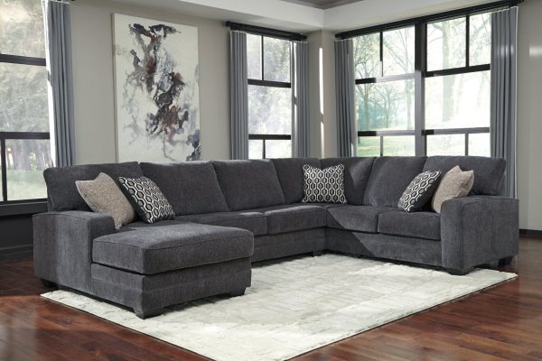 Tracling Slate 3-Piece LAF Chaise Sectional Hot on Sale