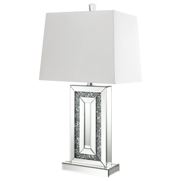 Ayelet Table Lamp with Square Shade White Mirror Online