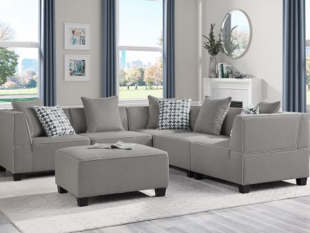 Jayilin Gray 5-Piece Modular Sectional Online