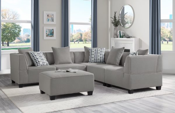 Jayilin Gray 5-Piece Modular Sectional Online