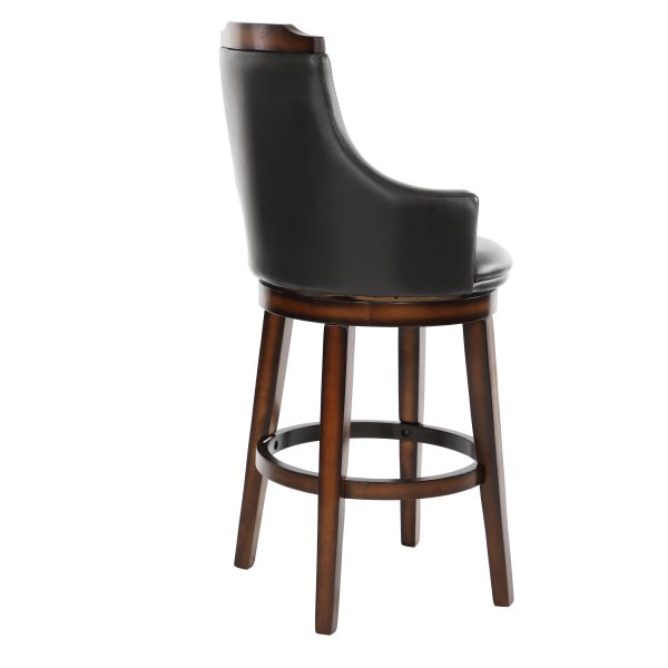 Bayshore Brown Swivel Pub Height Chair, Set of 2 Online now