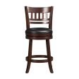 Edmond Dark Cherry Swivel Counter Height Chair Online