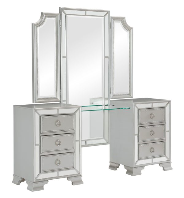 Avondale Silver Vanity Set on Sale