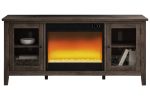 Arlenbry Gray 60  TV Stand with Electric Fireplace For Sale