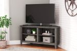 Arlenbry Gray Corner TV Stand For Sale