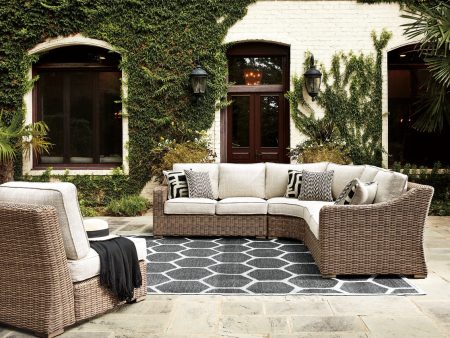 Beachcroft Beige 4-Piece Outdoor Seating Set Online Sale