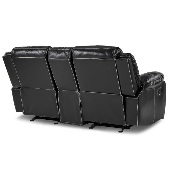 Bastrop Black Reclining Loveseat on Sale