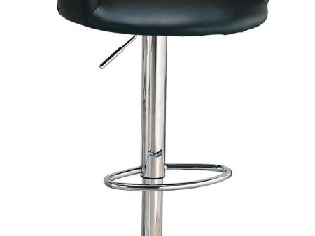 Barraza Black Chrome 29  Adjustable Height Bar Stool Online now