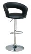 Barraza Black Chrome 29  Adjustable Height Bar Stool Online now