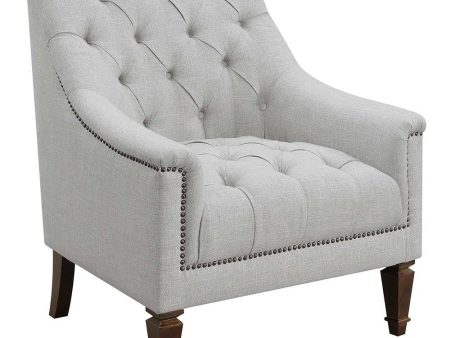 Avonlea Gray Sloped Arm Upholstered Chair For Cheap