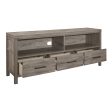 Bainbridge Weathered Gray 66  TV Stand For Discount