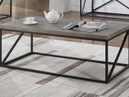 Birdie Sonoma Gray Rectangular Coffee Table Hot on Sale