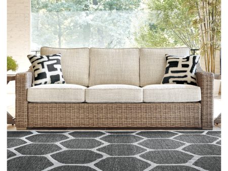 Beachcroft Beige Sofa with Cushion Online