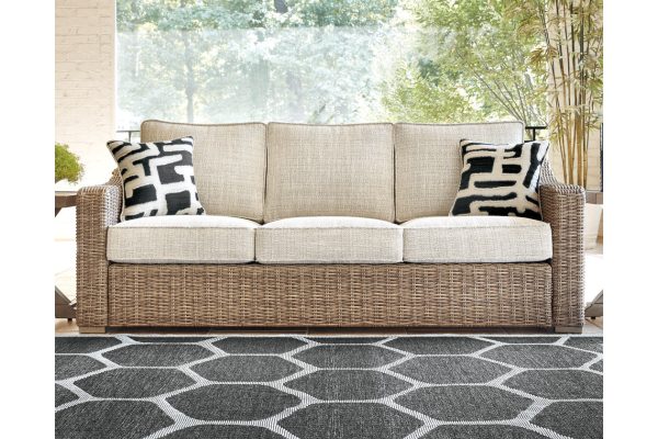 Beachcroft Beige Sofa with Cushion Online